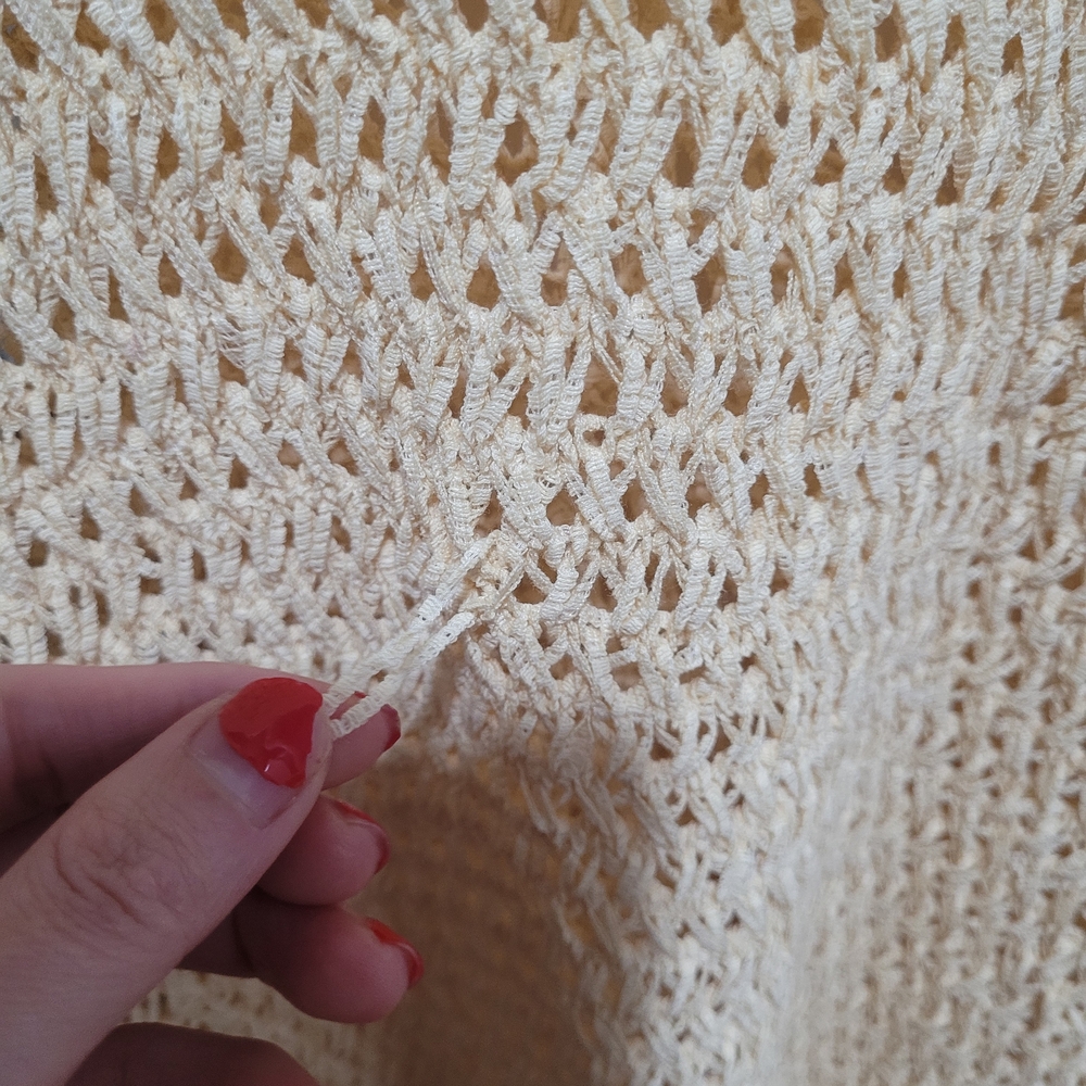 Theory Cream Open-Knit Crew Sweater - Picture 3 of 3